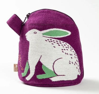 Rabbit Woven Gauze Zipper Pouch | moritaMiW (Japan)