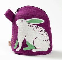 Load image into Gallery viewer, Rabbit Woven Gauze Zipper Pouch | moritaMiW (Japan)
