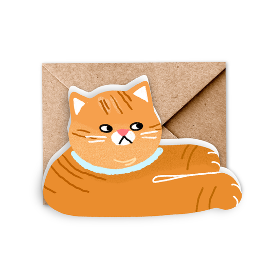 Mini Orange Cat Greeting Card | Simply MKO (TX)