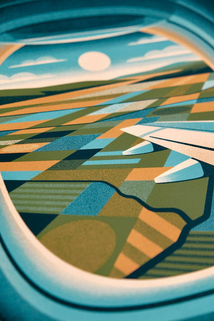 Window Seat Series Screenprint | Farmland | DKNG Studios (CA)