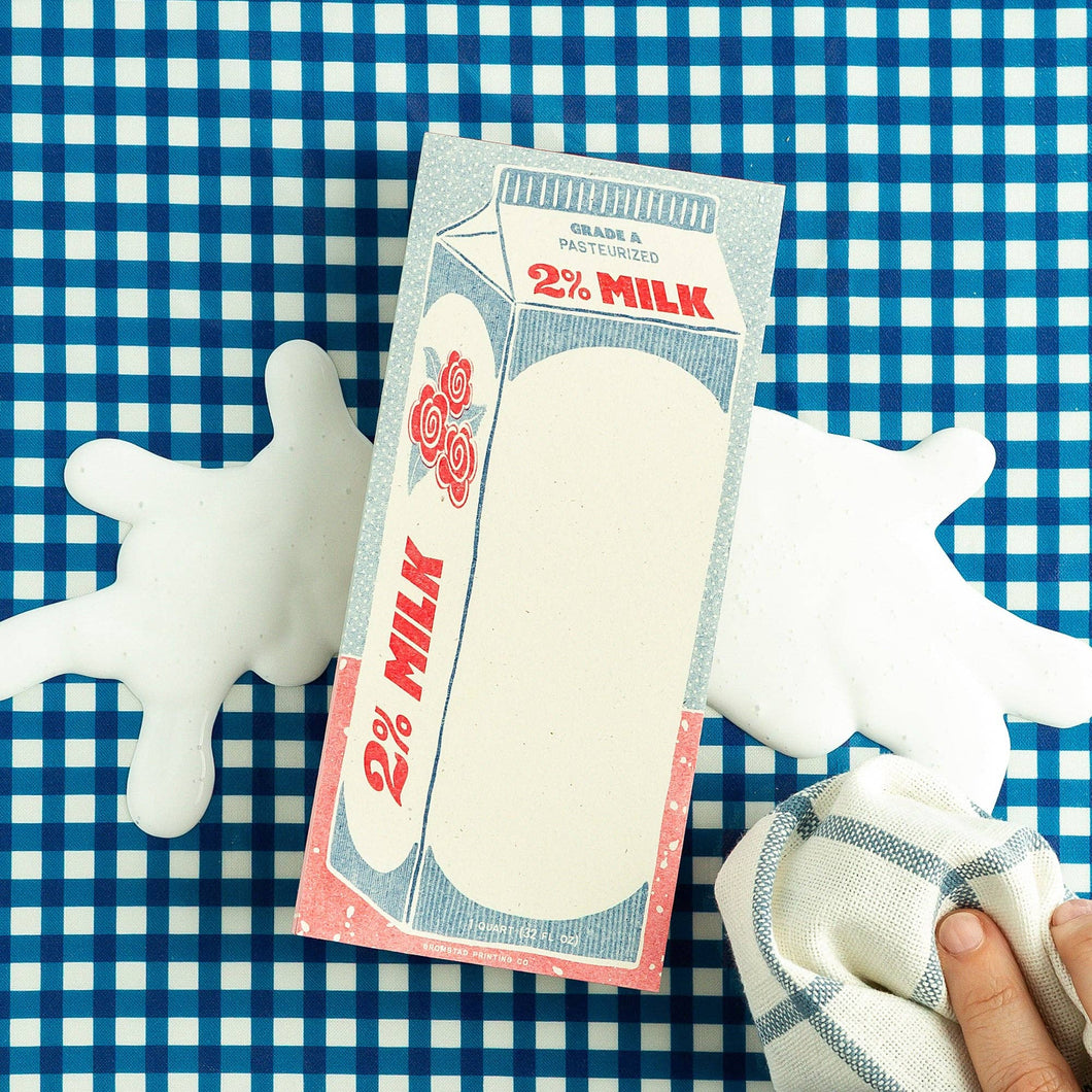 2% Milk - Risograph Notepad | Bromstad Printing Co. (VA)