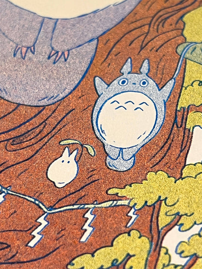 Totoro Riso Print (Small) | Natalie Andrewson (CA)