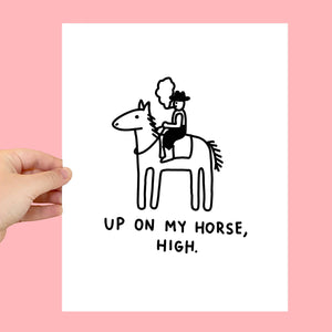High Horse Art Print | The Peach Fuzz (CA)
