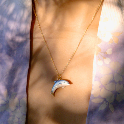 Tiny Dolphin Necklace | Peter and June (CA)