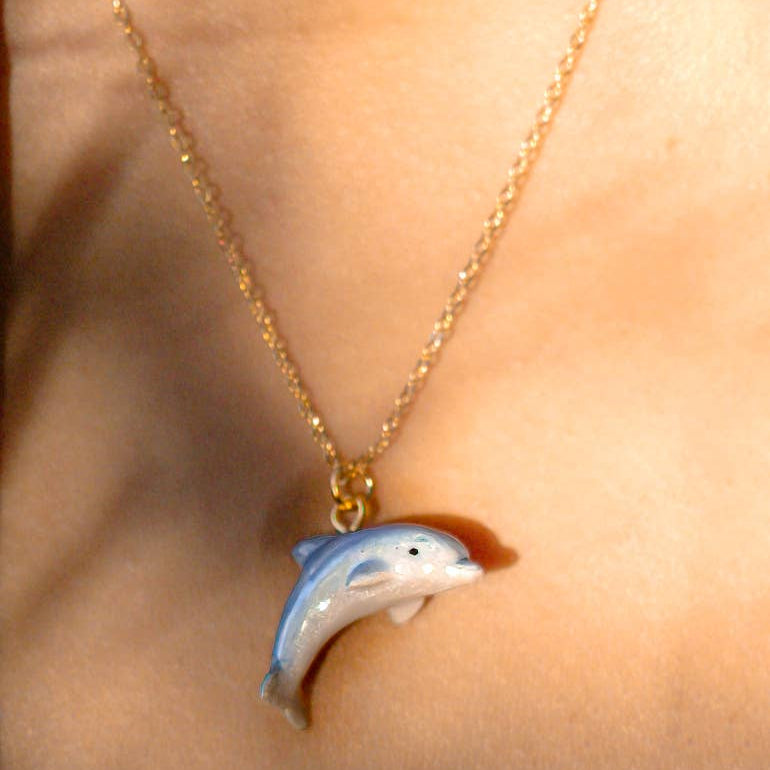 Tiny Dolphin Necklace | Peter and June (CA)