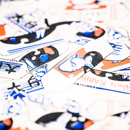 White Rabbit Candy Risograph Print | Christina Hu (CA)