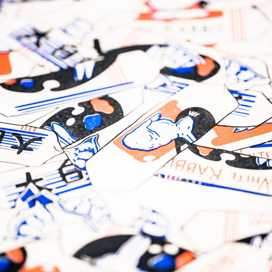 White Rabbit Candy Risograph Print | Christina Hu (CA)