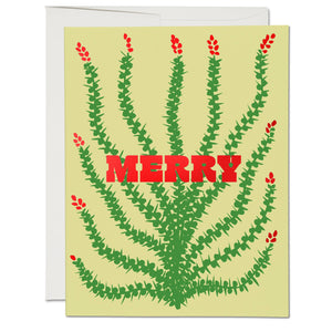 Holiday Cactus holiday Greeting Card  |  Red Cap Cards (NH)