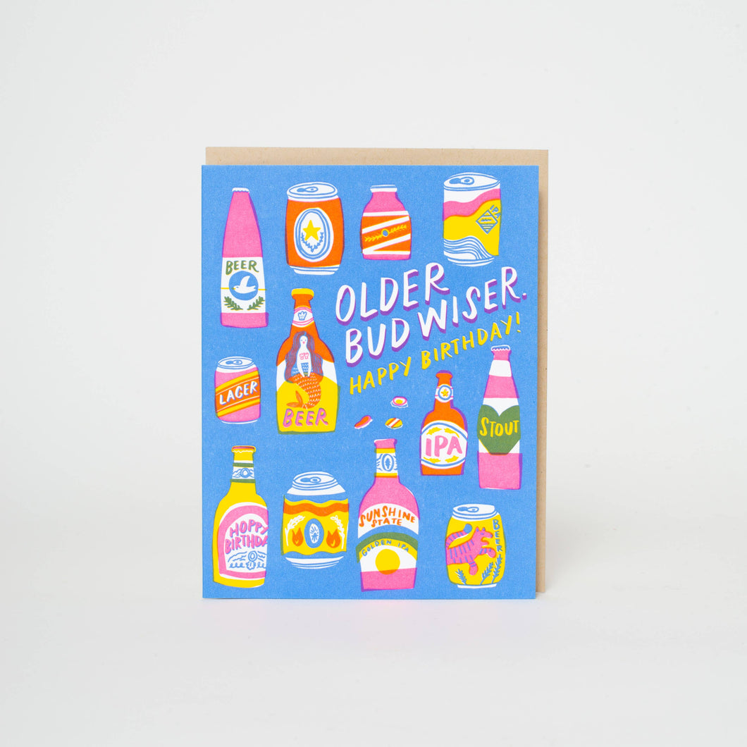 Bud Wiser Birthday Letterpress Card | Hello!Lucky(CA)