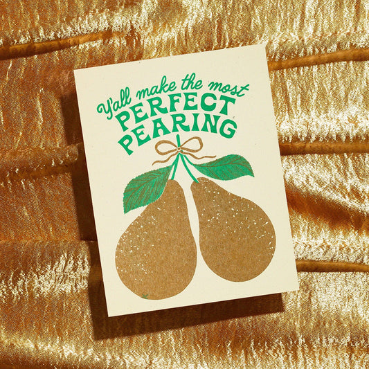 Perfect Pearing Risograph Wedding Card | Bromstad Printing Co. (VA)