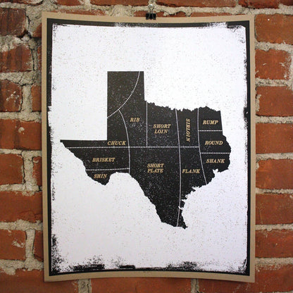 Choice Texas Cuts Screenprint | Nate Duval (MA)