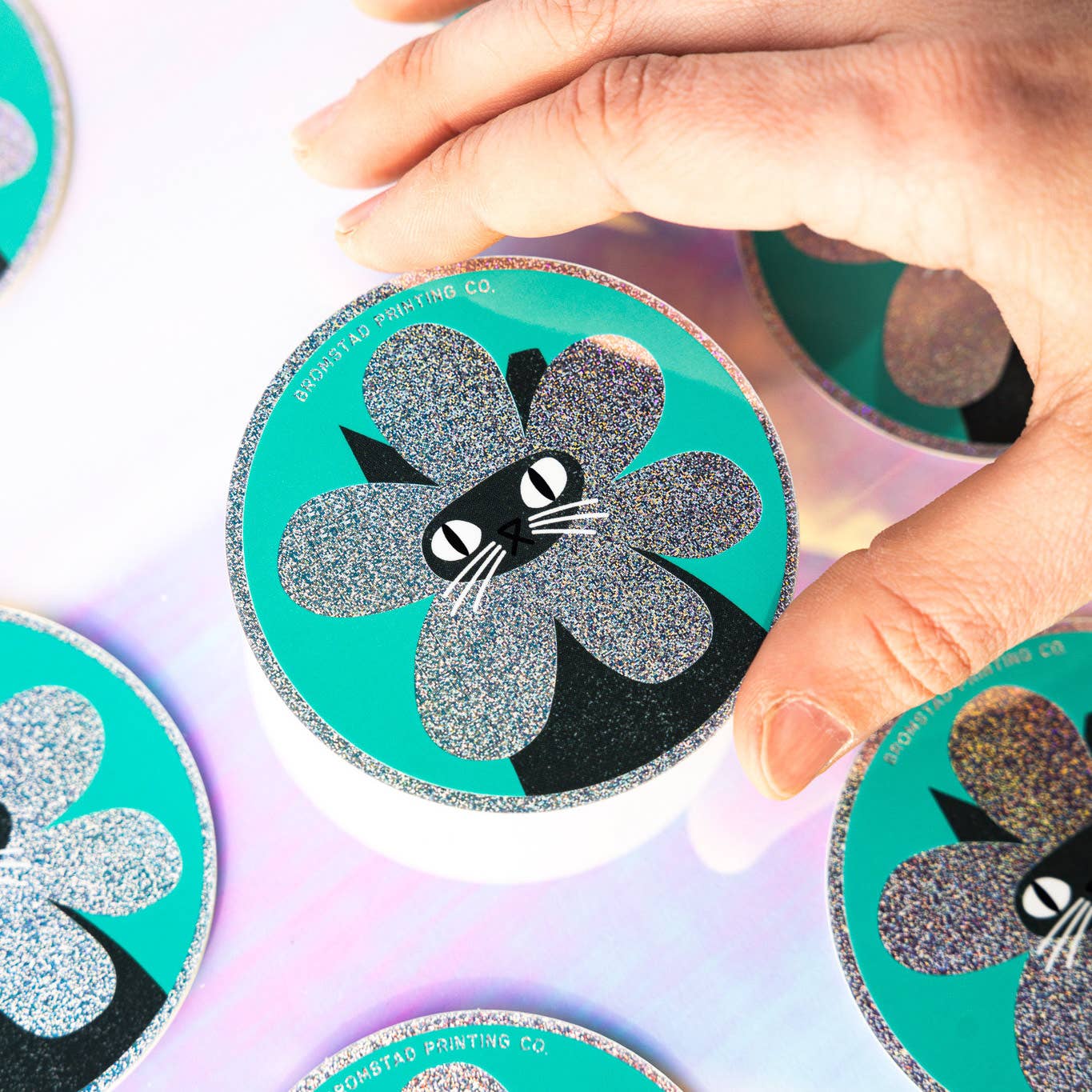 Rarest Bloom Sparkle Sticker | Bromstad Printing Co. (VA)