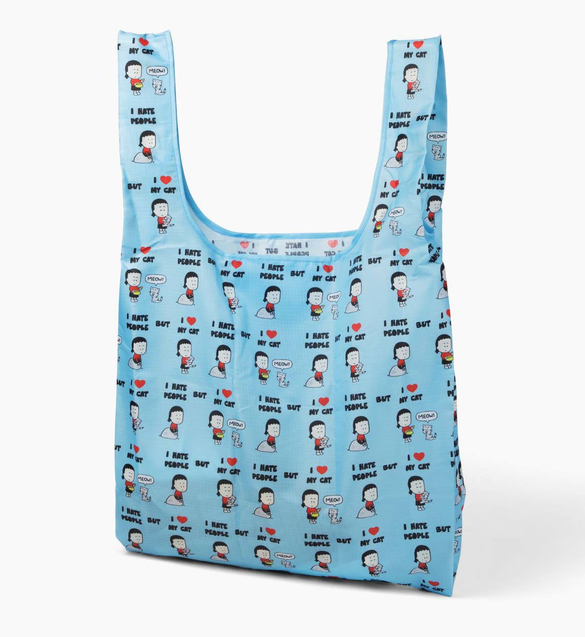 I Love My Cat Extra Large Shopper Bag | Angry Little Girls (CA)