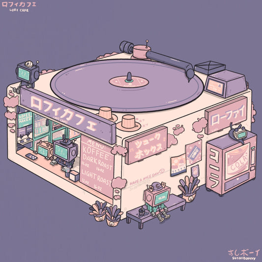 Vinyl Record Lofi Print | Sushiboiiiyy (Canada)