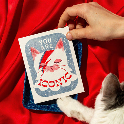 You Are Iconic Risograph Greeting Card | Bromstad Printing Co. (VA)