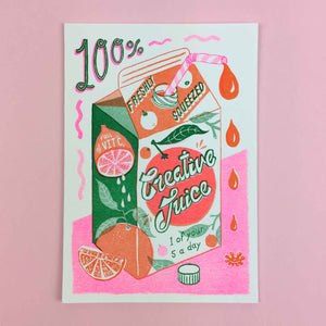 Creative Juice A5  Risograph Print | Jacqueline Colley (UK)