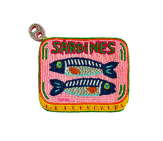 Beaded Sardines Tin Coin Purse | Lily Posh (CA)