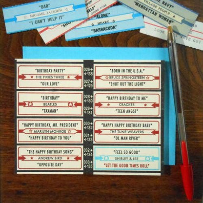 Birthday Jukebox Letterpress Card | a. favorite design (IL)