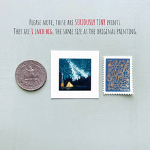 Load image into Gallery viewer, Camping Galaxy Mini Art Print | Mick’s Art Goods (WA)
