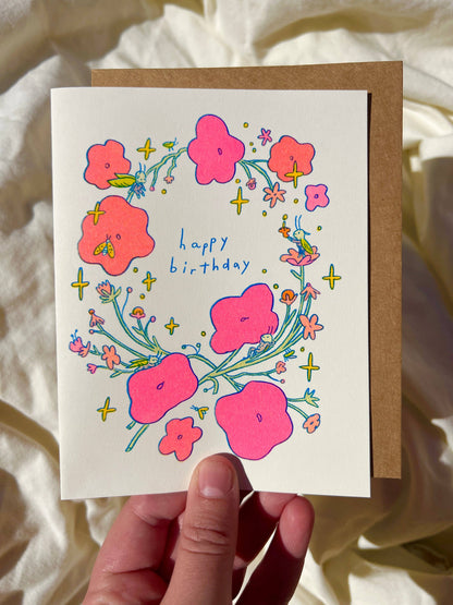 Little Bugs Risograph Birthday Card | Natalie Andrewson (CA)