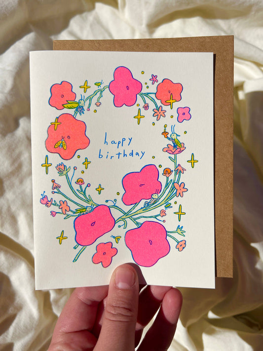 Little Bugs Risograph Birthday Card | Natalie Andrewson (CA)