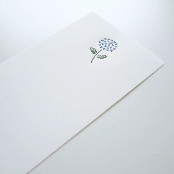 Hydrangea Letterpress Letter Set Set  | Mois Et Fleurs | El Commun (Japan)