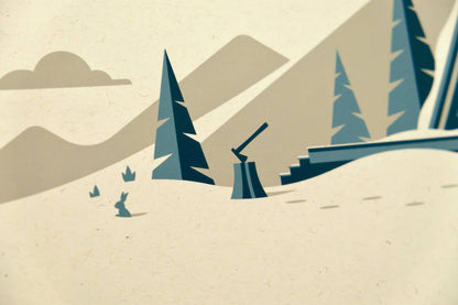 Cabin Series Screenprint | Cascade | DKNG Studios (CA)