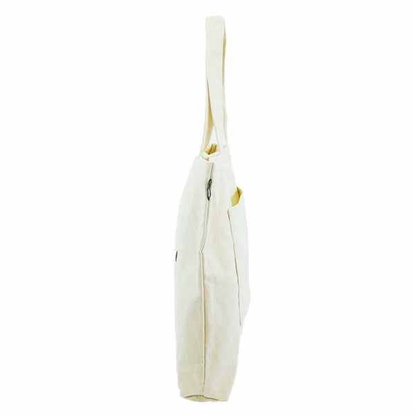 Miffy natural cotton tote bag, sleeping face design, detail