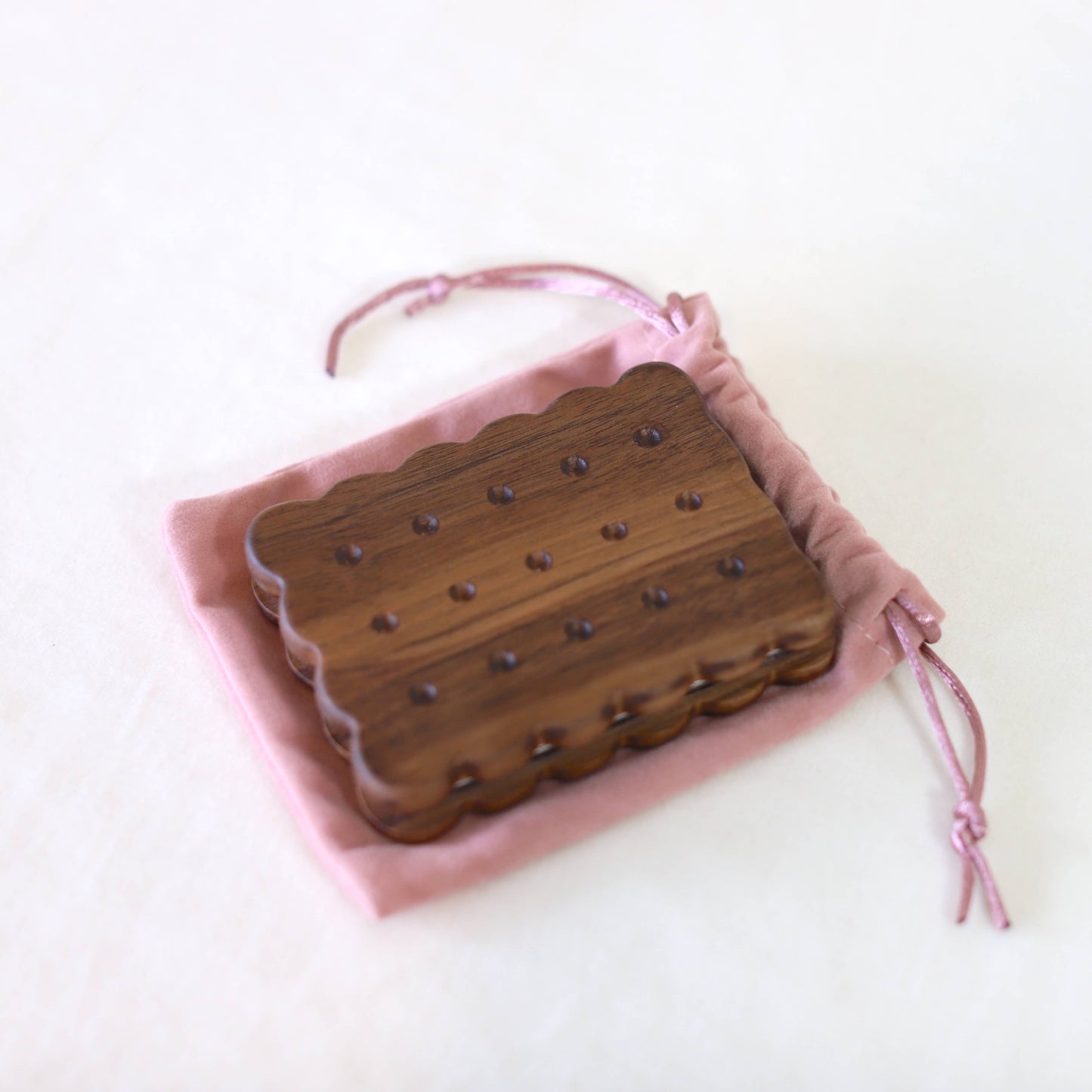 Biscuit Pocket Mirror | Senser Woodcraft (NJ)