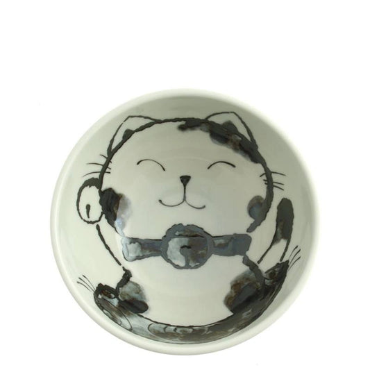 Ceramic Fortune Cat Rice Bowl (Japan)