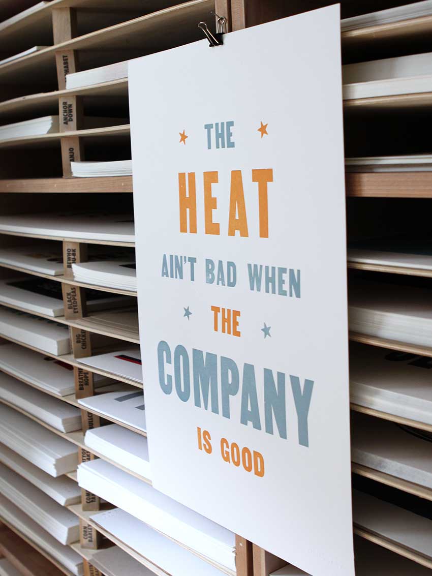 Good Company Letterpress Print | Old Try (WV)