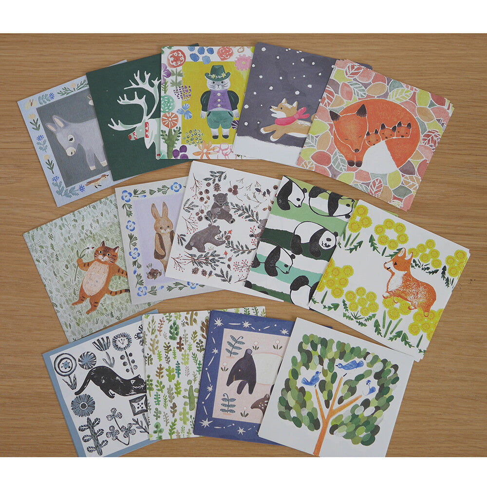 Animal Letter Paper Memo Set  | 4legs (Japan)