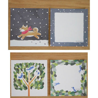 Animal Letter Paper Memo Set  | 4legs (Japan)