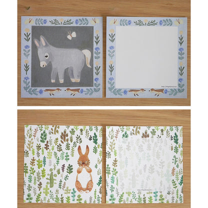Animal Letter Paper Memo Set  | 4legs (Japan)