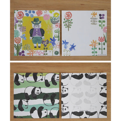 Animal Letter Paper Memo Set  | 4legs (Japan)