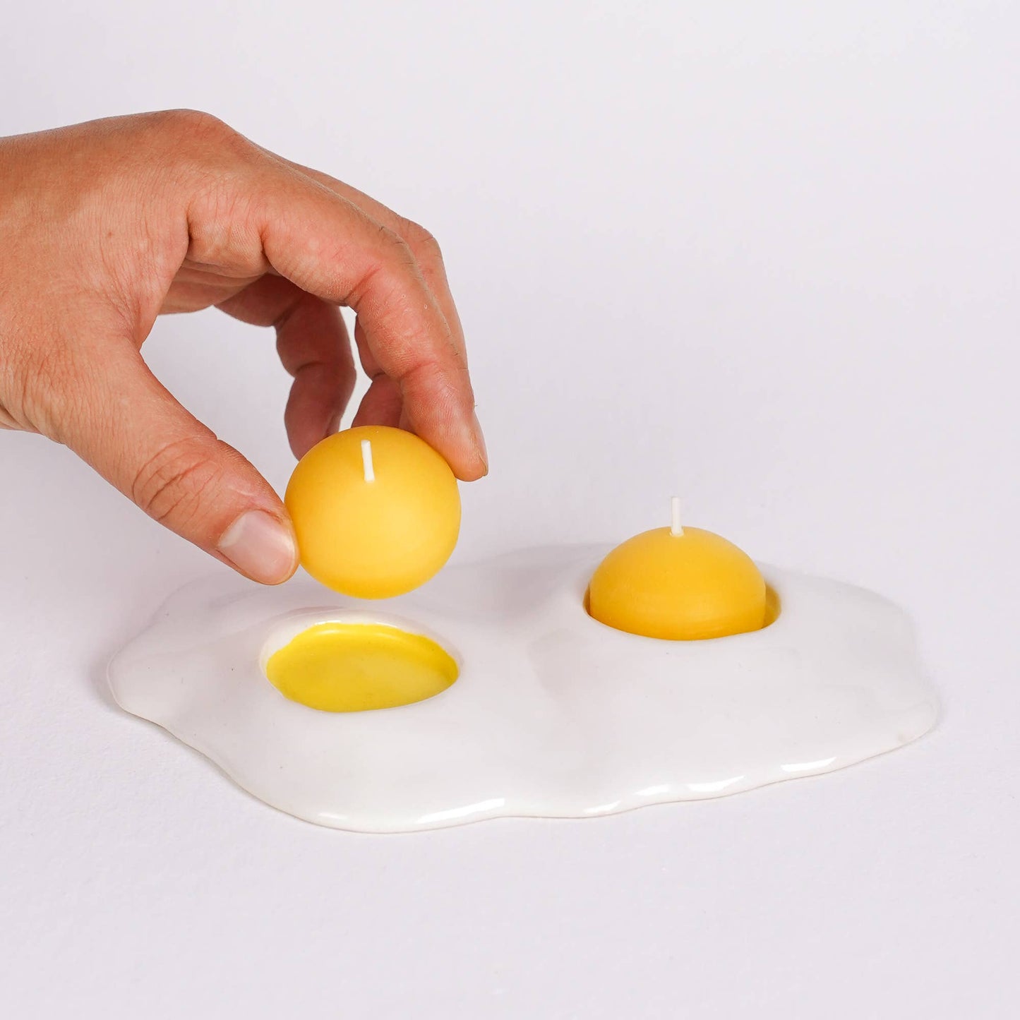 Extra Yolk Beeswax Tea Light Refill for Ceramic Egg Tea Light Candle Holders | Collin Garrity (MO)