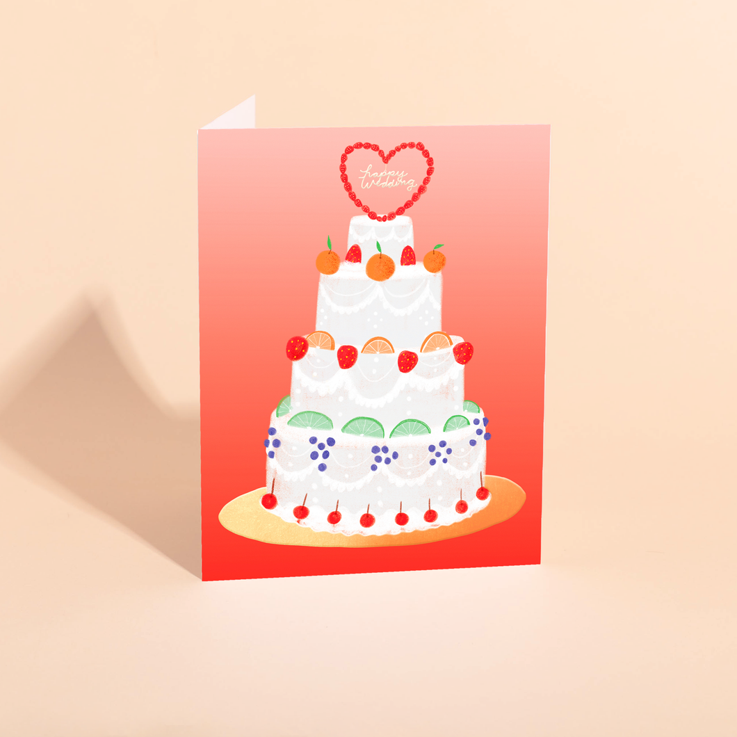 FRUIT CAKE WEDDING - Wedding Card | Carolyn Suzuki (CA)
