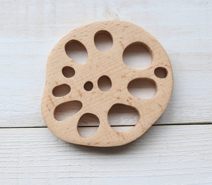 Lotus Root Beech Wood Coaster | Carpe Diem (Japan)