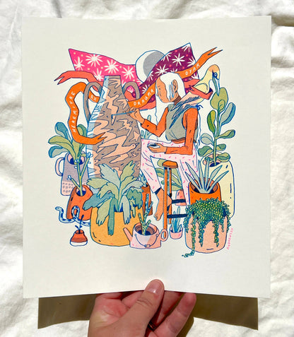 The Sculptor: Hermits of the Dream Islands Risograph Print | Natalie Andrewson (CA)