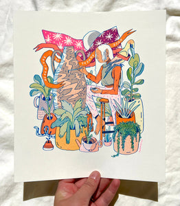 The Sculptor: Hermits of the Dream Islands Risograph Print | Natalie Andrewson (CA)