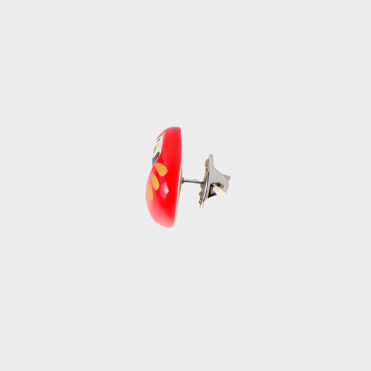 Ceramic Daruma Brooch | Japan