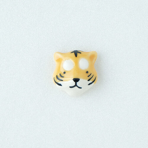 Ceramic Tiger Brooch | Japan