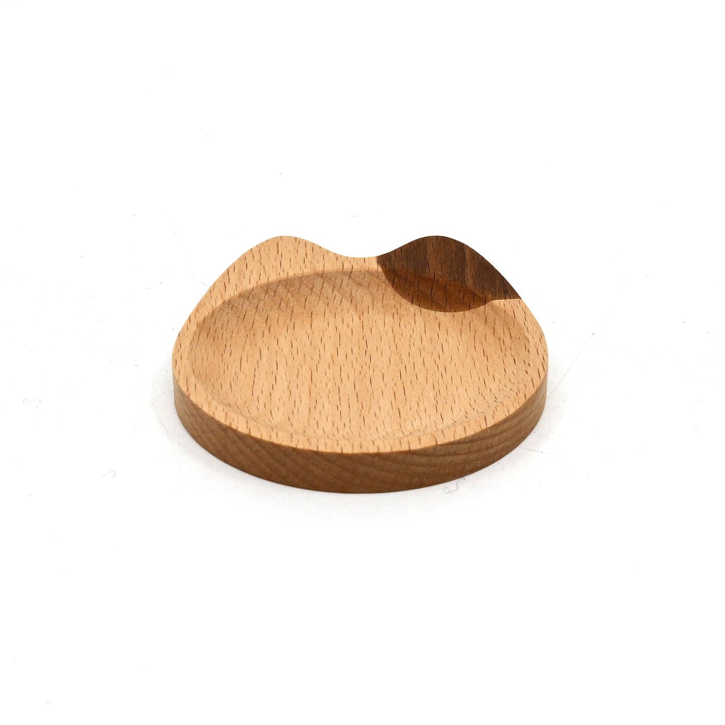 Calico Cat Shaped Wooden Sauce Dish (Japan)