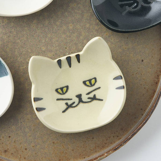 Tora Cat  Ceramic Chopstick Dish (Japan)