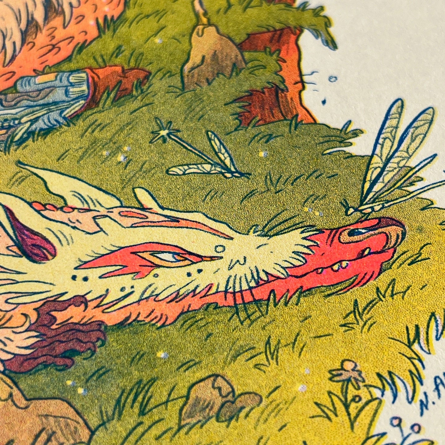 The Book Dragon Riso Print | Natalie Andrewson (CA)