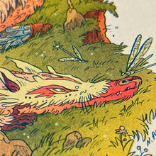 Load image into Gallery viewer, The Book Dragon Riso Print | Natalie Andrewson (CA)
