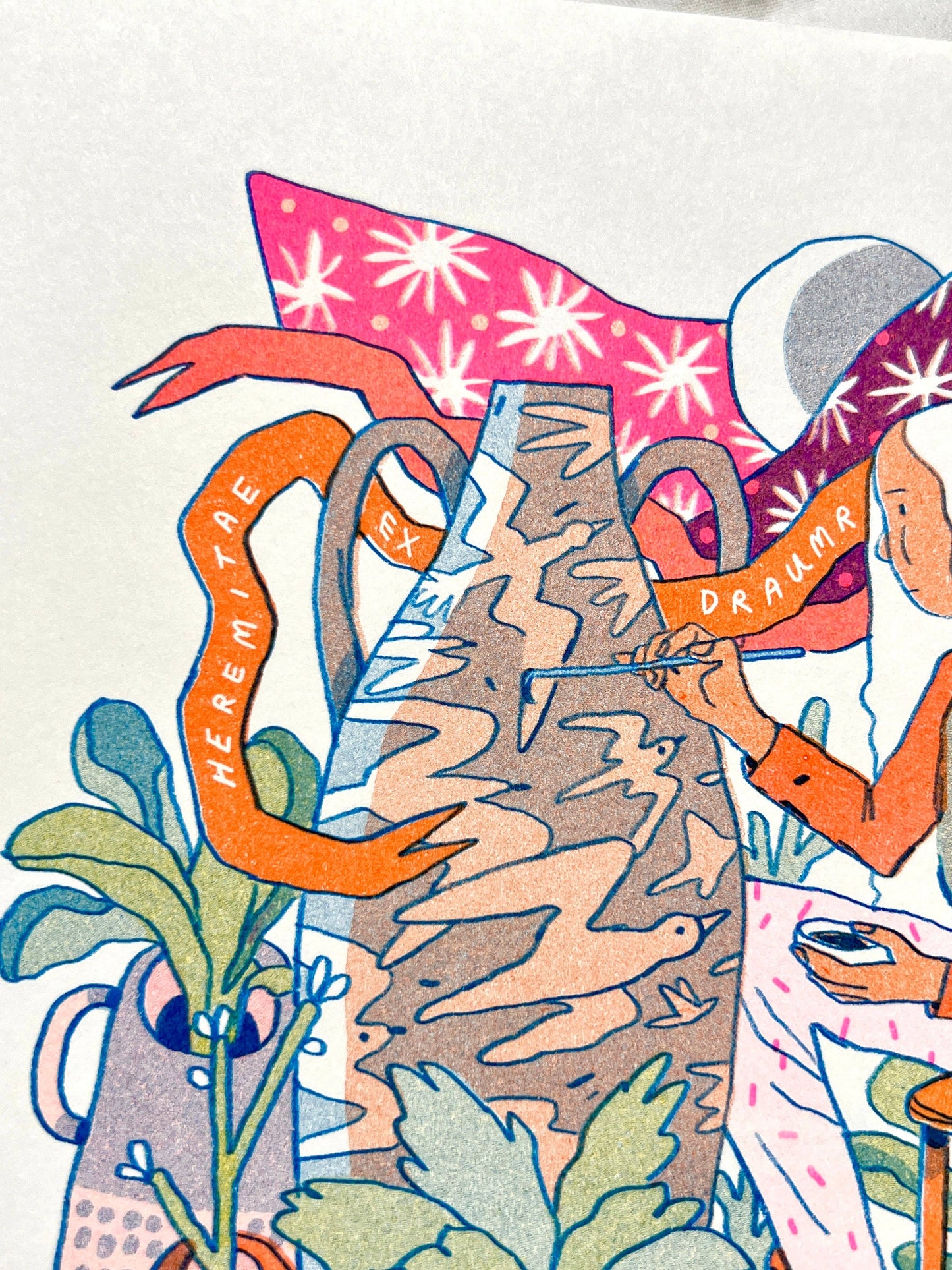 The Sculptor: Hermits of the Dream Islands Risograph Print | Natalie Andrewson (CA)