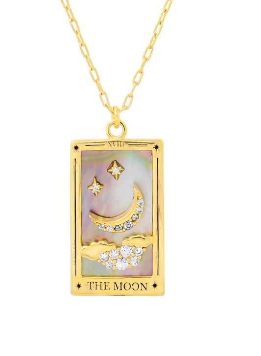 Tarot Card Necklace | The Moon | Christine Jehlickova (ONT)