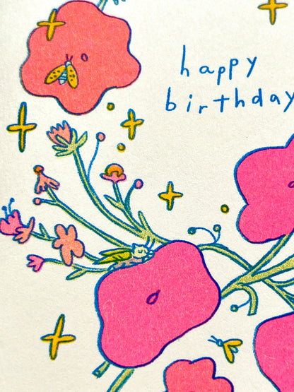 Little Bugs Risograph Birthday Card | Natalie Andrewson (CA)