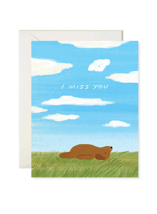 Miss You Dog Encouragement Card | Karen Schipper (SC)